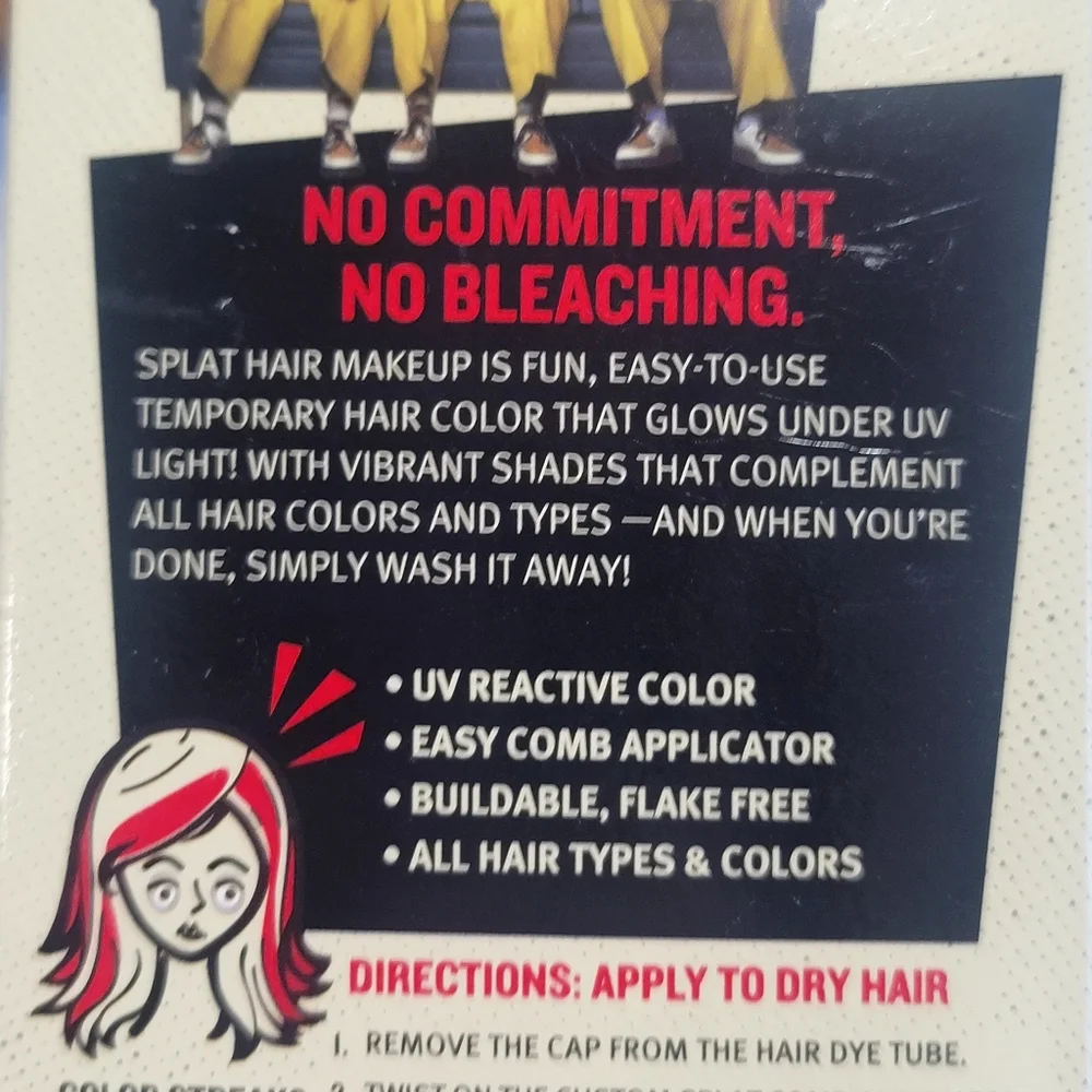 New Halloween Splat 1-Wash Temporary Hair Makeup in 